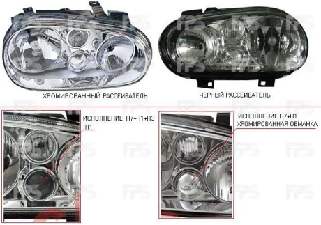 Фара передня для Volkswagen DEPO FP 9523 R3-E фото товару