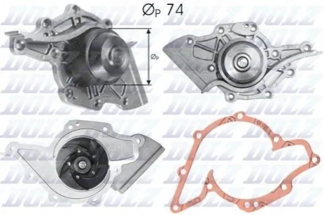 Водяний насос AUDI 100 A6 V8 для DOLZ A-175 фото товару