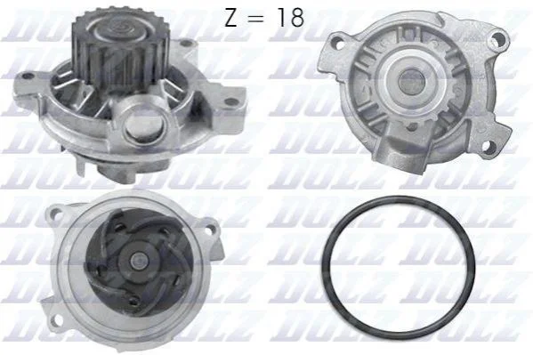 <strong>Насос водяний VW LT, T4 2.5TDI 94-> DOLZ A178 (фото 1)</strong>