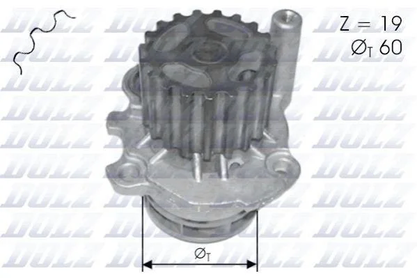 <strong>Водяний насос AUDI A2 (8Z0) / SEAT AROSA (6H) / SK DOLZ A-196 (фото 1)</strong>