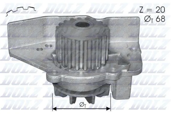 <strong>Водяний насос CITROEN SYNERGIE (22 DOLZ C118 (фото 1)</strong>