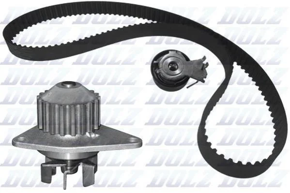<strong>CITROEN К-т ГРМ (помпа+ремень 104 зубца +ролик) Berlingo 1,4 96- DOLZ KD057 (фото 1)</strong>