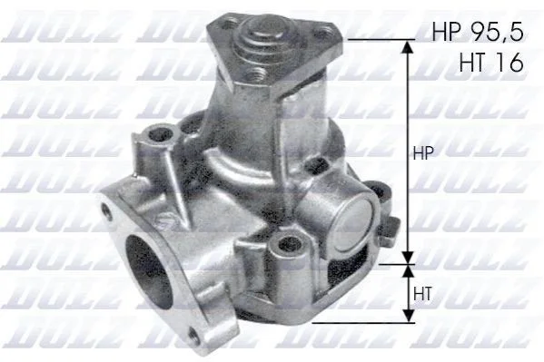 <strong>FIAT Помпа воды Croma,Lancia Thema,Delta,Kappa 2.0 16V 86- DOLZ L-155 (фото 1)</strong>