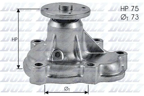 <strong>Насос системи охолодження DOLZ O143 (фото 1)</strong>