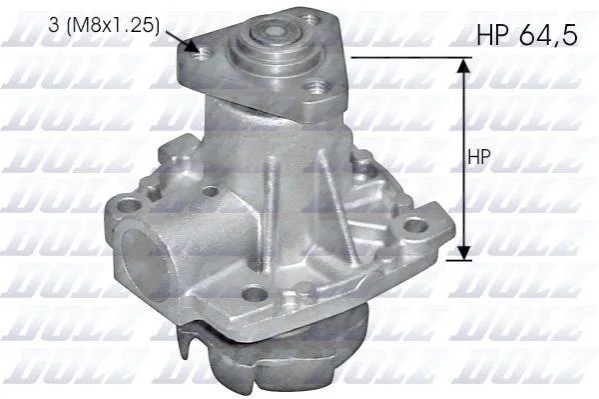 <strong>FIAT Помпа воды Sedici 06-,Suzuki Grand Vitara 05-,Swift,SX4 05- DOLZ S-248 (фото 1)</strong>