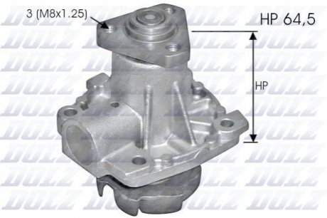 FIAT Помпа воды Sedici 06-,Suzuki Grand Vitara 05-,Swift,SX4 05- DOLZ S-248 фото товара