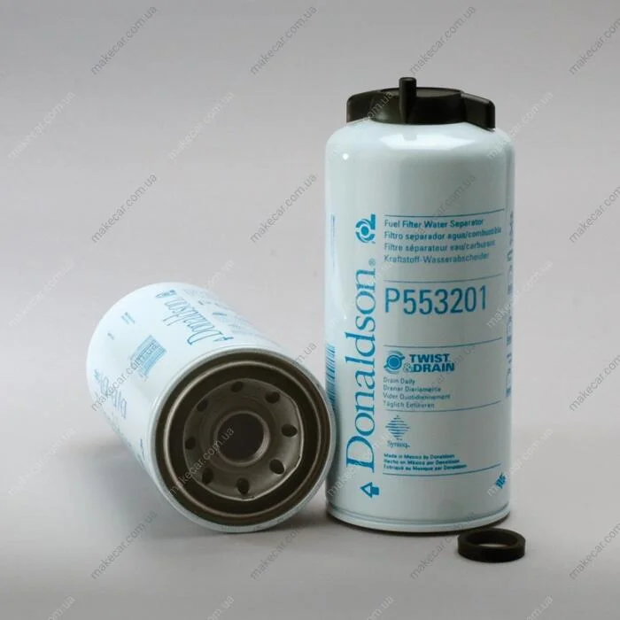 <strong>Паливний фільтр (розмір різьби в дюймах: 1-14UN) AG CHEM 554 AGCO R42, R62 AMMANN ASC 100 BOBCAT 980 BOMAG BW16R, BW20R CASE IH 1660, 350CKB, 550, 5140, 621, 721, 780 C, 788 P4A, 821, 8840 DONALDSON P553201 (фото 1)</strong>