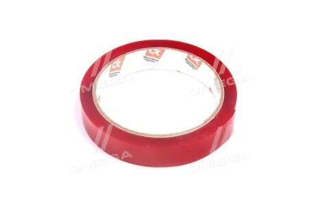 Скотч двосторонній 18х2 м. <ДК> для Дорожня карта DK-18red фото товару
