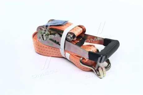 Стяжка вантажу, 3t. 50mm.x6m.(0.5+5.5) прогум. ручка <ДК> для Дорожня карта DK-3902 фото товару