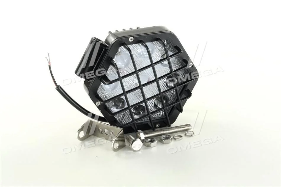 <strong>Фара LED шестикутна 27W, 9 ламп, вузький промінь <ДК> Дорожня карта DK B2- 27W-G (фото 1)</strong>