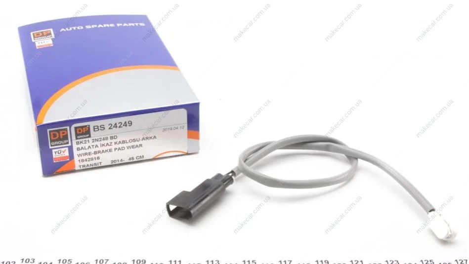 <strong>Датчик зносу гальмівних колодок DP Group BS 24249 (фото 1)</strong>