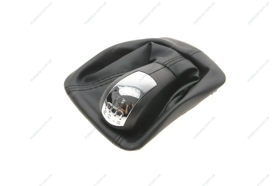 <strong>Ручка КПП із пильником чорний 5 ступ (хромова ручка)) Skoda Octavia (04-08) DPA 77111249002 (фото 1)</strong>