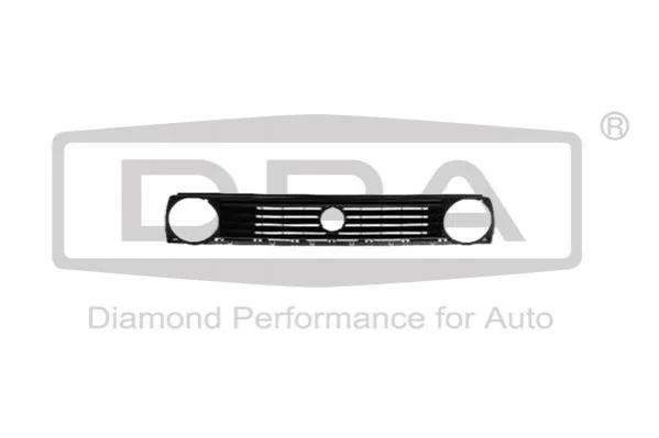 <strong>Решітка радіатора без емблеми (два отвори під фари)) VW Golf II (19E,1G1) (83-92),Jetta II (19E, 1G2, 165) (84-92) DPA 88530057502 (фото 1)</strong>