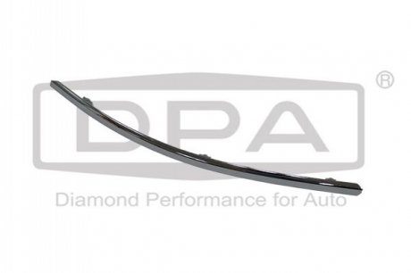 Молдинг переднего бампера левый (хром) Audi A6 (04-11) DPA 88531788202