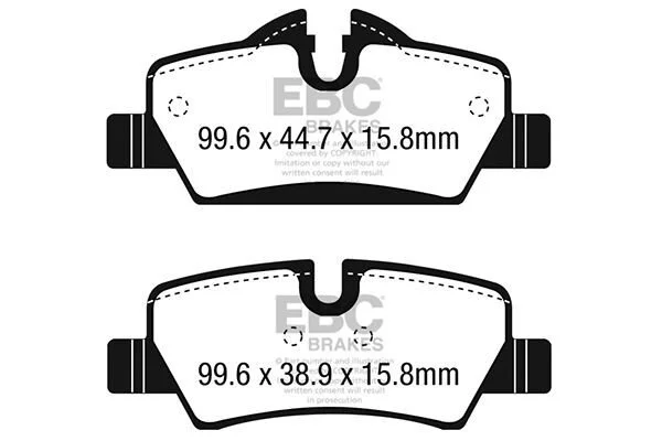 <strong>Гальмівні колодки, комплект EBC DP42228R (фото 1)</strong>