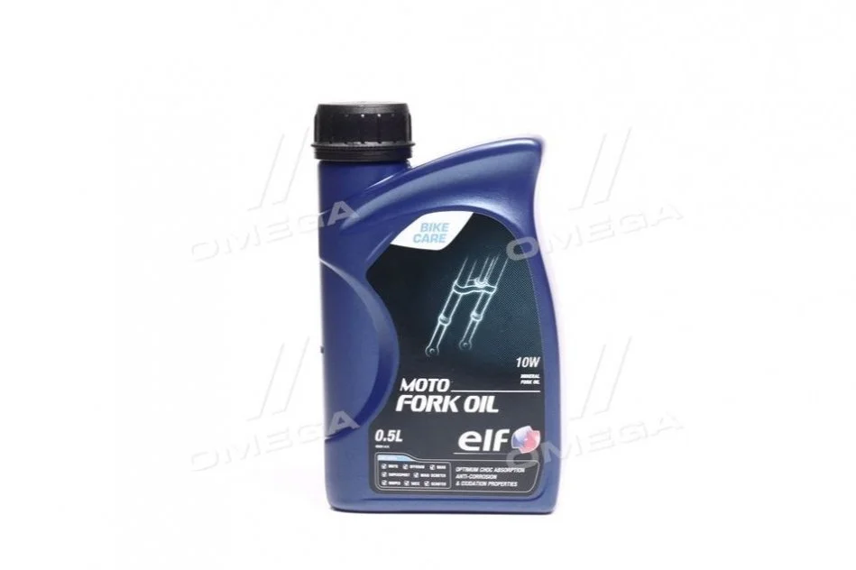 <strong>Олива гідравл. MOTO FORK OIL 10W (Каністра 0.5л) для вилок та амортизаторів ELF 194973 (фото 1)</strong>