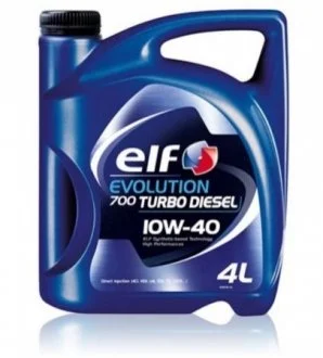 Моторна олива Elf Evolution 700 Turbo Diesel 10W-40 напівсинтетична 4 л для ELF 203701 фото товару