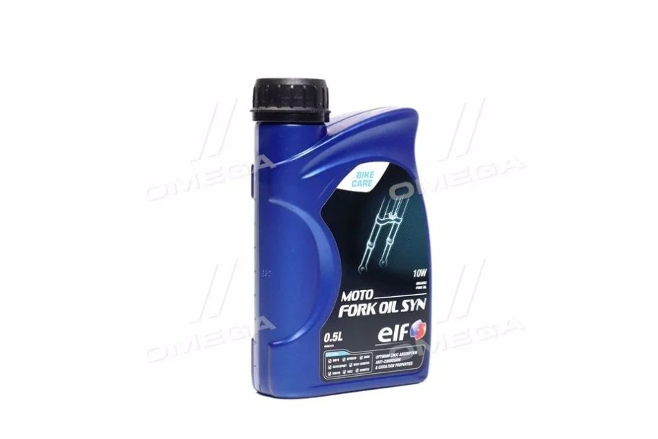 <strong>Олива гідравл. MOTO FORK OIL SYN 10W (Каністра 0.5л) для вилок та амортизаторів ELF 213966 (фото 1)</strong>