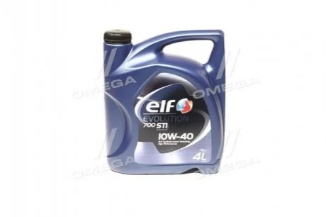 Масло моторне 10W40 EVOL 700 STI (4л) для Mitsubishi, Audi, Volkswagen, Jeep, KIA ELF 214120 фото товару