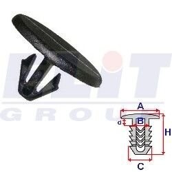 Кліпса в мотор.отсеке (к-т:10 шт) размер:A = 20,2mm/B = 1,9mm/C = 8,2mm/d = 2,5mm ELIT R C40841 фото товару