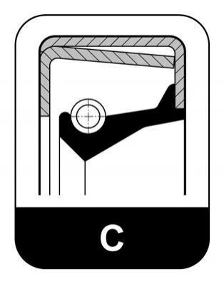 <strong>Сальник передньої ступиці Mercedes Benz 410-814 (62x80x10) ELRING 028.436 (фото 1)</strong>