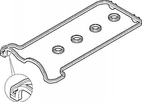 <strong>Прокладка клапанної кришки (к-кт) Mercedes Benz M119 (лівий) ELRING 475.850 (фото 1)</strong>