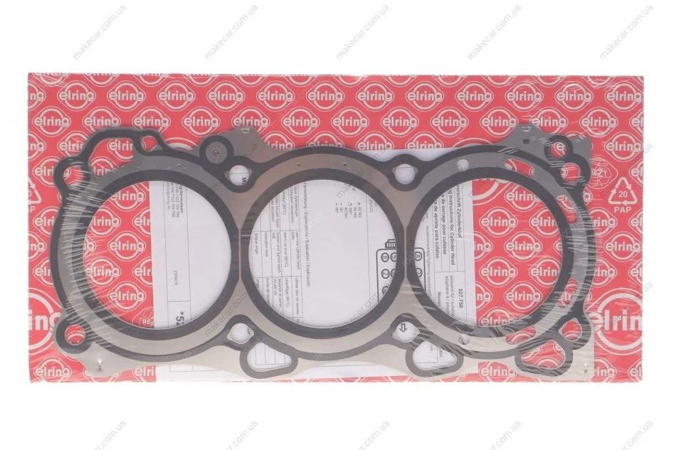 <strong>Прокладка, головка циліндрів праворуч NISSAN 3,5/4,0 V6 VQ35DE/VQ40DE (вир-во Elring) ELRING 527.750 (фото 1)</strong>