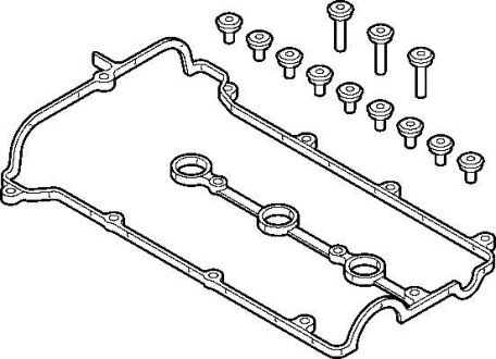 MAZDA Комплект прокладок кришки голівки 323 F V (BA) 2.0 24V (BAEP) 94-98, FORD USA ELRING 658.980 фото товару