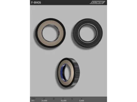 Сальник 24,00/42,00*8,00 тип 7V1 для EMMETEC F00426 фото товару