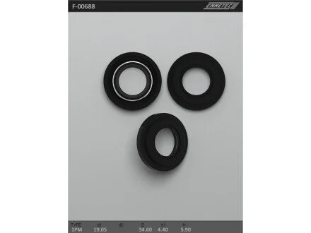 Сальник 19,05/34,60*4,40/5,90 тип 1PM для EMMETEC F00688 фото товару