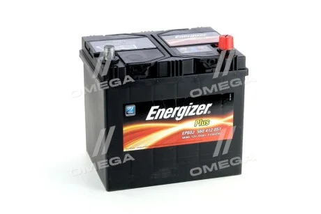 Акумулятор 60Ah-12v Plus (232х173х225), R,EN510 Азія для Energizer 560 412 051 фото товару