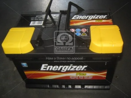 Акумулятор 74Ah-12v Plus (278х175х190), R, EN680 для Energizer 574 104 068 фото товару