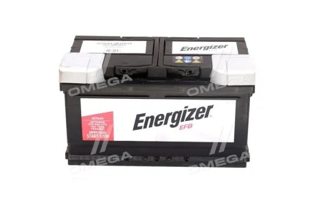 Акумулятор 75Ah-12v ENERGIZER EFB (315х175х175), R, EN730 для Energizer 575 500 073 фото товара