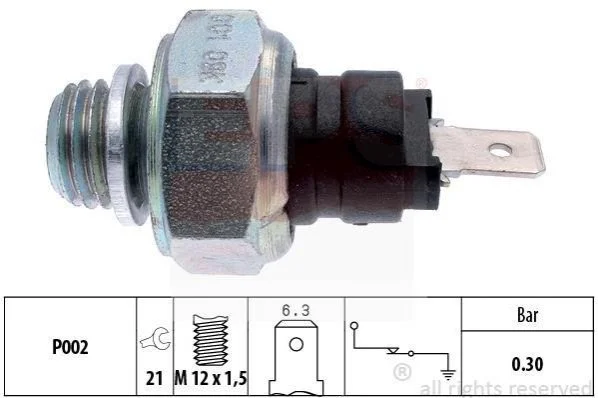 <strong>FIAT Датчик давления масла M12 Panda,Seat Ibiza,Marbella,Terra EPS 1.800.001 (фото 1)</strong>