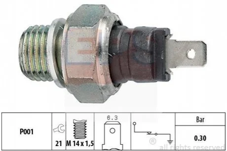 FIAT Датчик давления масла Alfa Romeo 33 1.2/1.7 83-95 для Alfa Romeo EPS 1.800.005 фото товару