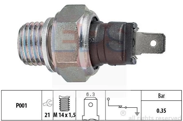<strong>OPEL Датчик давл.масла OPEL VOLVO RENAULT PEUGEOT SAAB EPS 1.800.006 (фото 1)</strong>