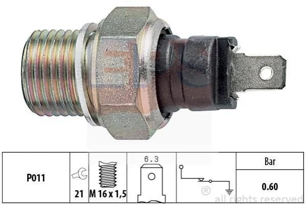 <strong>Датчик тиску. масла Peugeot J5/Partner 96-/Citroen Berlingo 96- EPS 1.800.021 (фото 1)</strong>