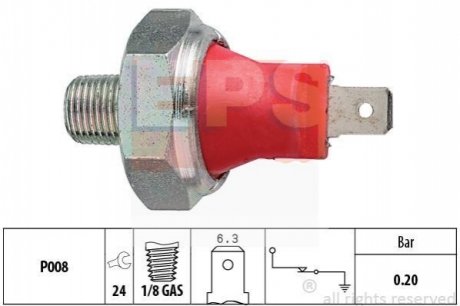 MAZDA Датчик давления масла TOYOTA, KIA, MITSUBISHI, SUBARU. EPS 1.800.035 фото товару