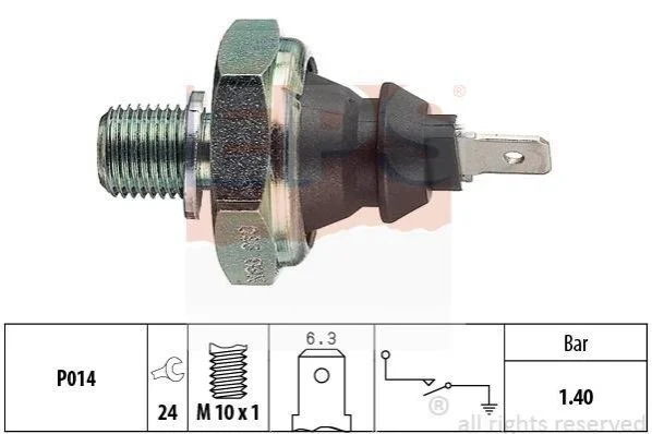 <strong>Датчик тиску оливи VW Caddy/Passat 1.6 TD 95- (1.4-1.6BAR) EPS 1.800.046 (фото 1)</strong>