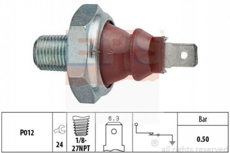 VOLVO Датчик давления масла 240/760 2.0/2.3 74-84 EPS 1.800.047 фото товара