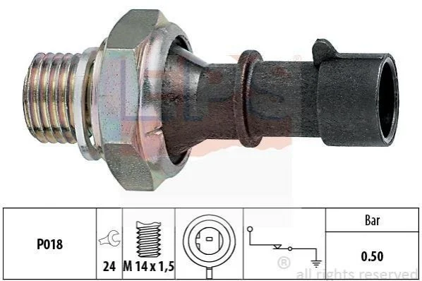 <strong>Датчик тиску оливи Lanos, Aveo,Lacetti EPS 1.800.069 (фото 1)</strong>