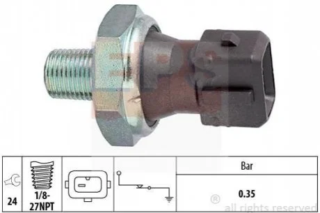 ROVER Датчик давления масла 89- для MG, Rover, Land Rover EPS 1.800.091 фото товару