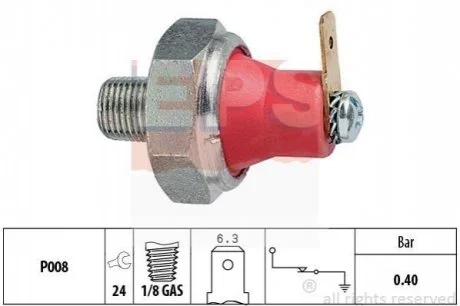 MITSUBISHI Датчик давления масла Carisma,Colt IV,V,Galant V,VI,L200 2.5 DI-D 05-,Lancer для EPS 1.800.094 фото товара