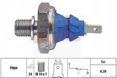 Датчик давления масла VW 1,6-2,0,1,9D/TD/TDI 82- EPS 1.800.108 фото товара