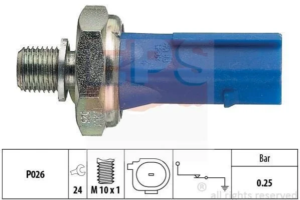 <strong>Датчик тиску оливи 0.35 bar Ford Galaxy 2.8 95-00, VAG 1.4-2 EPS 1.800.133 (фото 1)</strong>