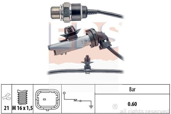 <strong>Датчик тиску оливи Citroen/Peugeot 1.6 Hdi 10- EPS 1.800.199 (фото 1)</strong>