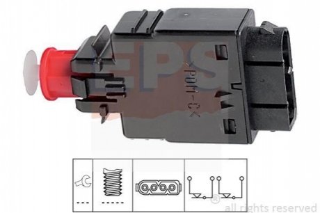 Выключатель тормозного фонаря BMW E32/E34/E36 90-99 EPS 1.810.081 (фото 1)