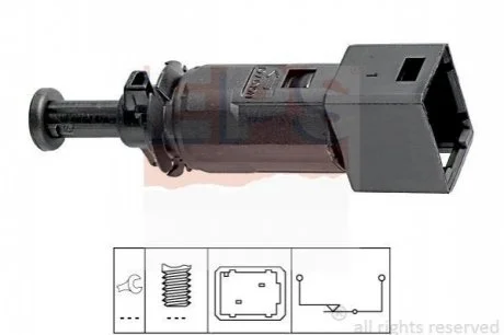 Перемикач світла "стоп"" Nissan,Opel,Reno Clio,Kangoo,Master,Traf для Renault, Opel, Vauxhall, Dacia, Nissan EPS 1.810.148 фото товару