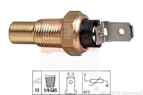 Датчик температури охолодж. Mazda/Mitsubishi/Toyota/Kia/Opel для EPS 1.830.080 фото товару