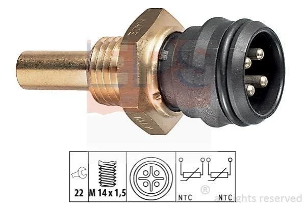 <strong>Датчик температури води DB 190 (E-class,S-class) EPS 1.830.151 (фото 1)</strong>